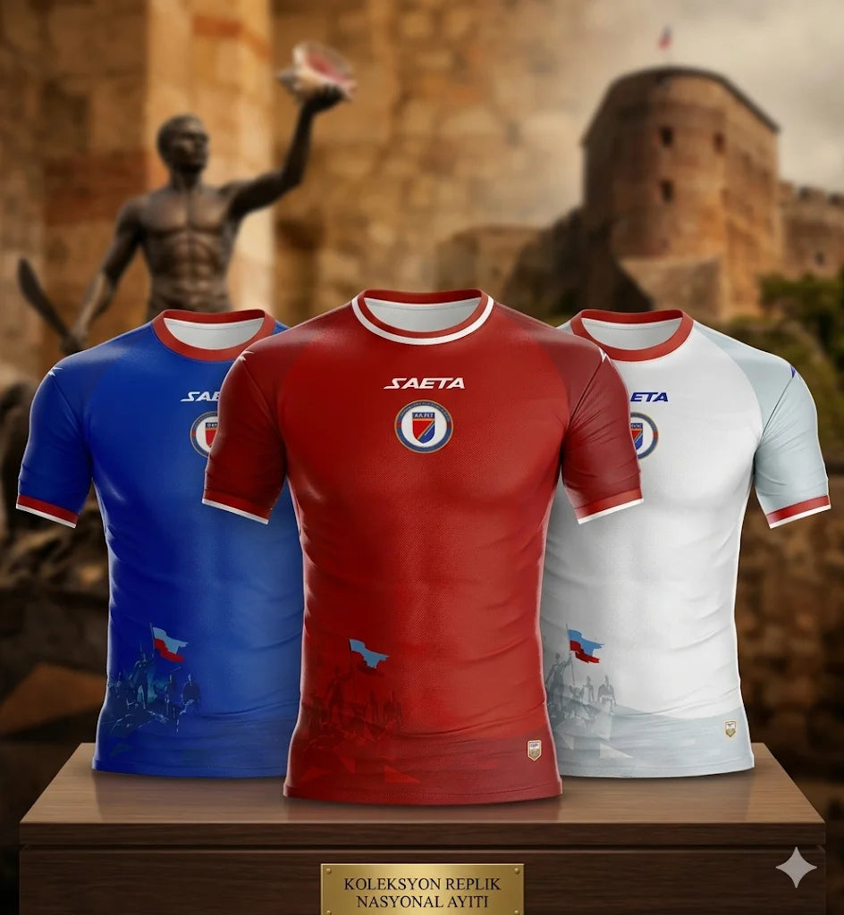 2026Haiti Fußballtrikot Kurzarm-T-Shirt 3D-Grafik gedruckt Kinder Sportbekleidung Athletic Fitness Training T-Shirt Tops Fußballshirt