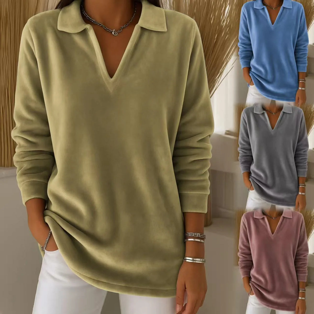 Solid Color Casual Loose T-shirts For Woman 2025 Autumn Vintage Women's Oversized T-shirt Long Sleeve Tees Fashion Female Tops