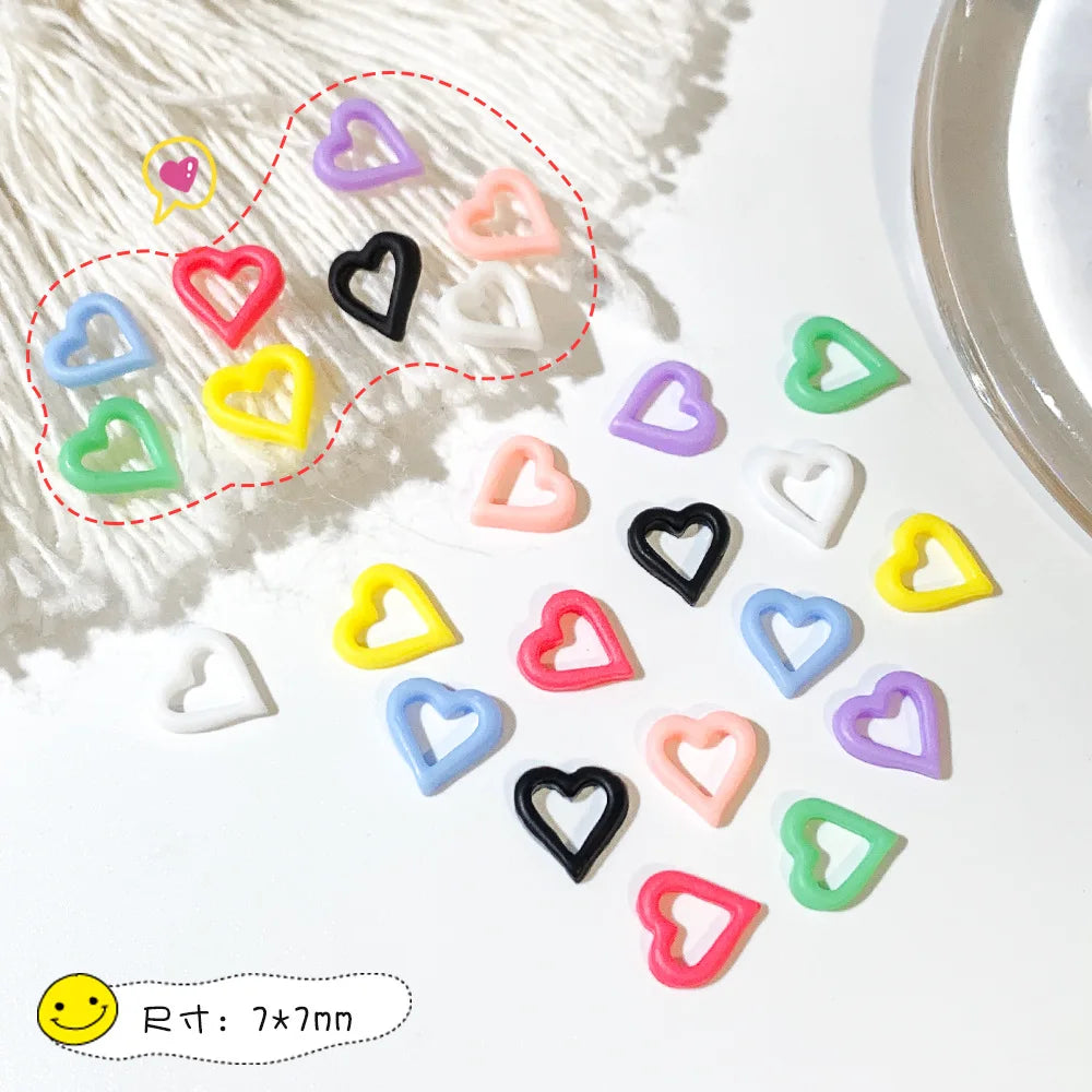 100 Stück Eistransparente Pentagramm Nail Art Charms Harz 3D Glänzende Sterne Nail Art Strass Flatback Edelsteine DIY Nagelzubehör