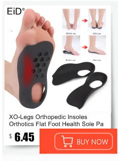 EiD 3/4 Leder orthopädische Schuheinlagen für Plattfüße Fußgewölbestütze orthopädische Schuheinlegesohle Einlegesohlen für Herren und Damen Fußpflege
