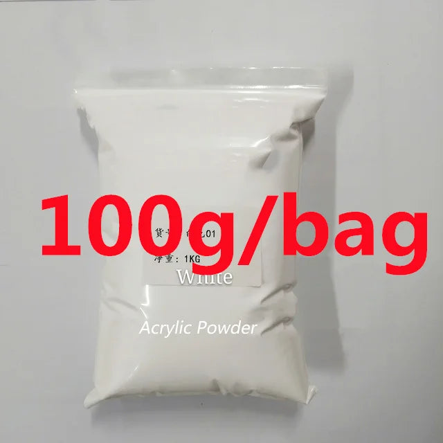 100g Polvo Acrílico Profesional Rosa Nude Cristal 3 en 1 Extensión/Inmersión/Esculpido Polvo Rosa Cristal de Secado Rápido