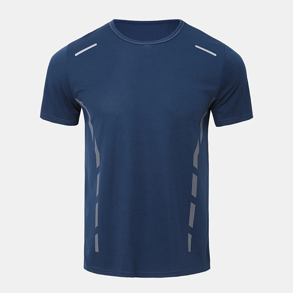 1/4 Uds Camiseta Holgada de Verano para Hombre, Estampada, de Secado Rápido, Manga Corta, Juvenil, Informal, Deportiva, Fitness, Transpirable, para Mediana Edad
