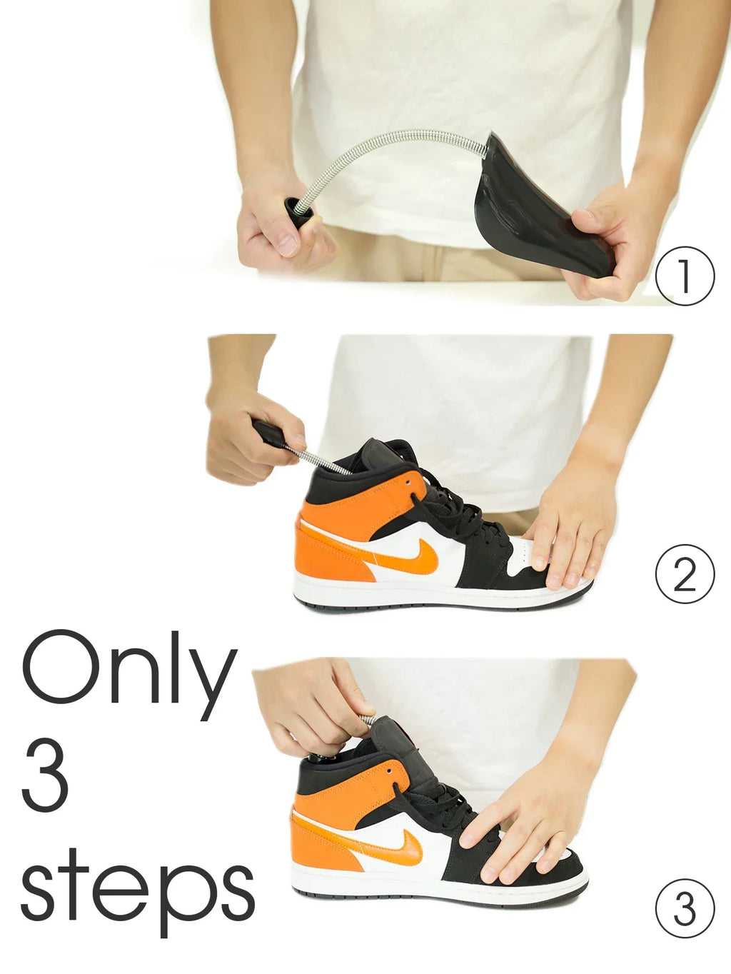 Household 1 Pairs Practical Plastic Shoe Trees Adjustable Length Shoe Trees Stretcher Boot Holder Organizers Shoe Stretcher