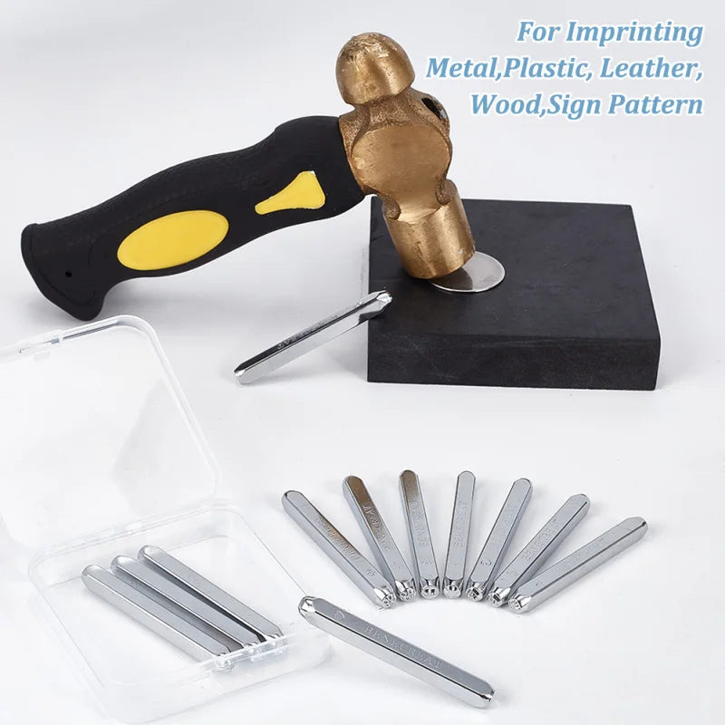 12 Stück 3mm Metallstempel-Set Herz Stern Muster Design Gravur Prägestempel für Metallschmuck Leder und Holzbedruckung