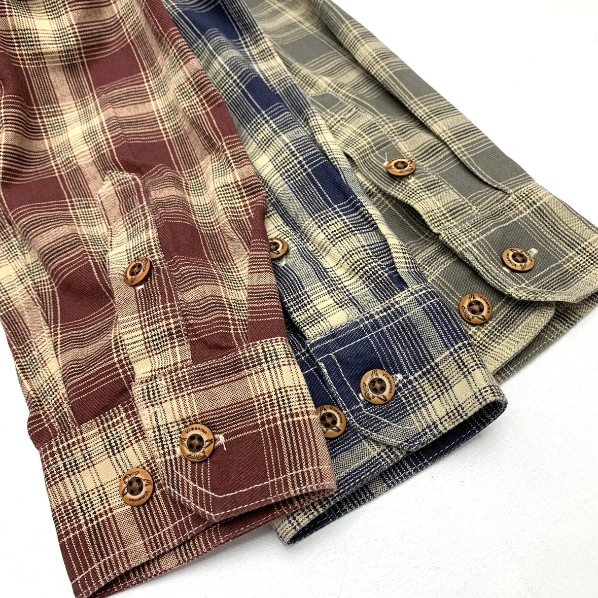 2025 Autumn New Japanese Retro Long-Sleeve Turn-down Collar Plaid Shirt Men's Fashion 100% Cotton Washed Loose Casual Blouses