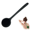 Long-handled Bath Brush Non-Slip Exfoliation Silicone Scrubber Double-Sided Scrub Body Cleaning Tool