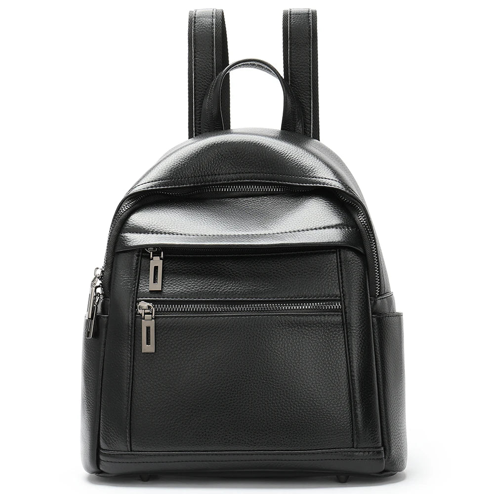 WESTAL Leather Backpack For Women School Teenage Backpack Zipper Vintage Back Pack Luxury Designer Female Handbag Patchwork Bags