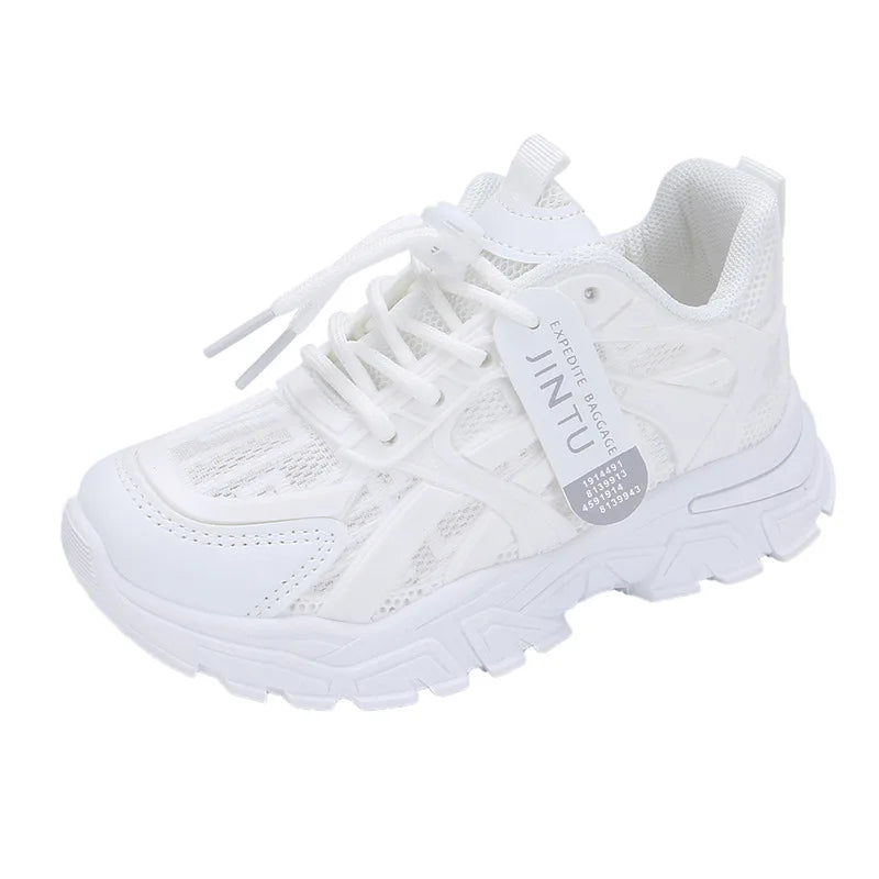 Girls Network Red Daddy Shoes 2024 Spring and Autumn New Children's Korean Version Wear-resistant Sports Boy Casual Shoes