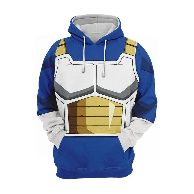 Vegeta IV Cosplay Hoodie 3D Printed Hooded Sweatshirt Men Women Casual Streetwear Pullover