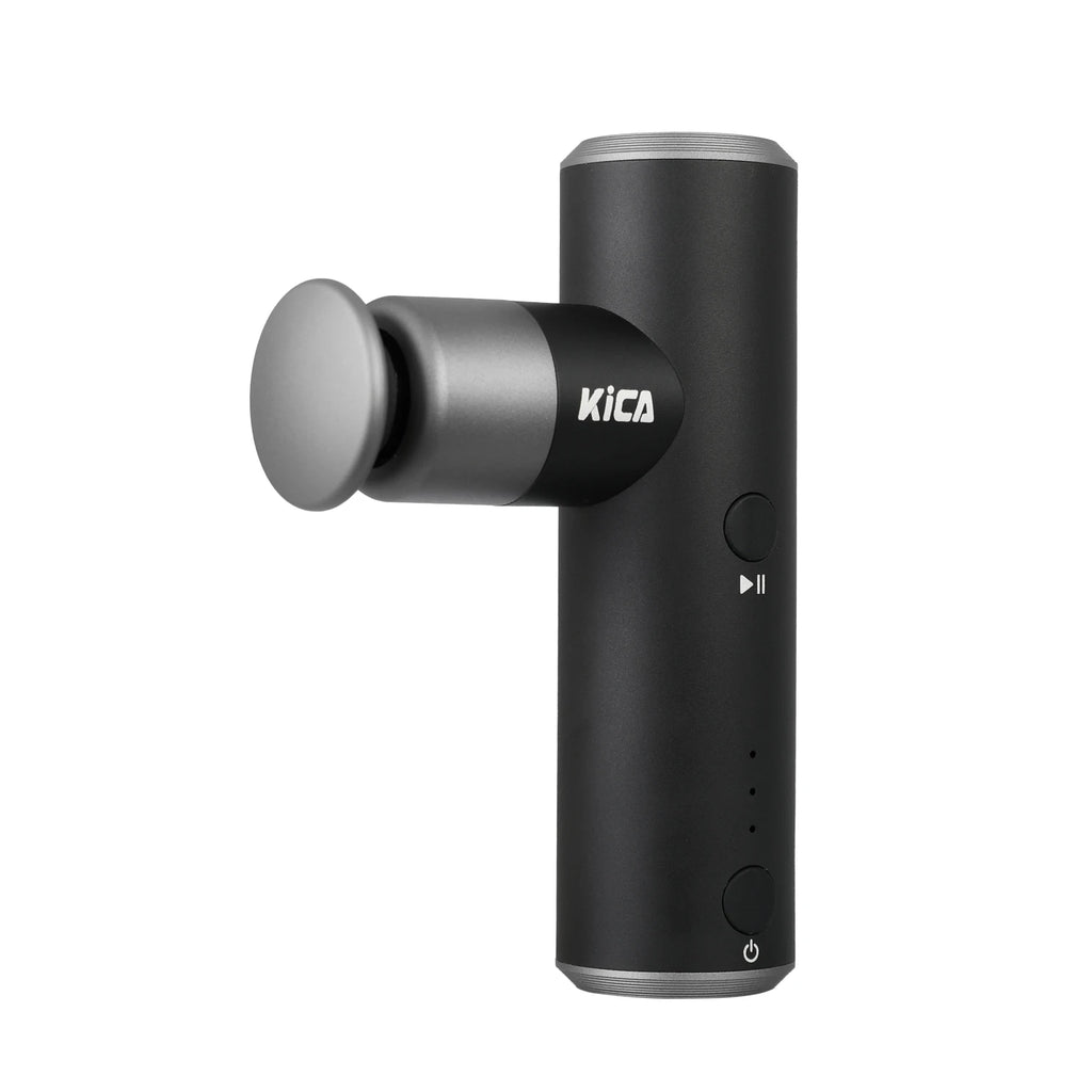 KiCA Mini 2 Fascia Gun 4 Gear 195g Aluminum Portable 3000rpm Deep High Speed 3 Massage Heads Gun for Sport