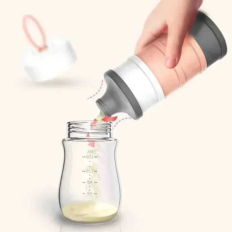 Portable Milk Powder Formula Dispenser with 4 Compartments Baby Food Storage Box Suitable for Travel  Baby Food  Milk Container