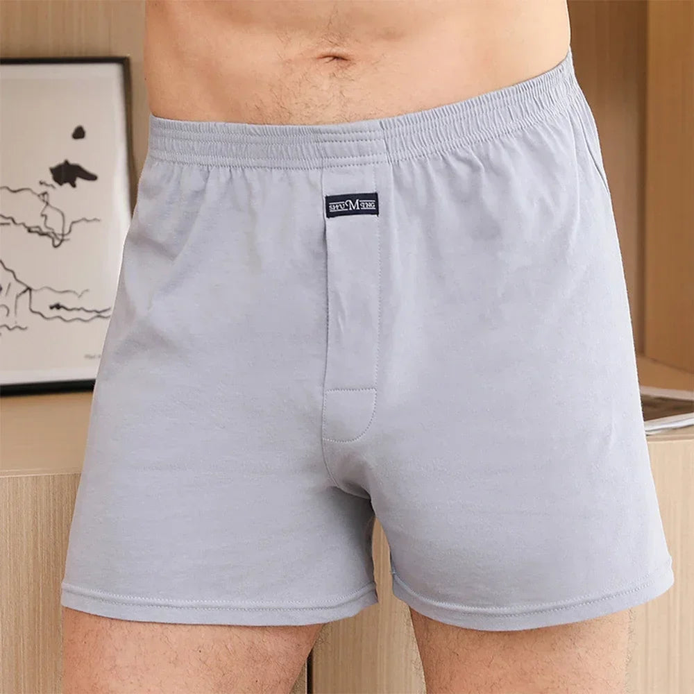 Men's boxer Shorts Breathable Pajama Bottom Underwear male Elastic Waistband Underpant Cotton Comfortable