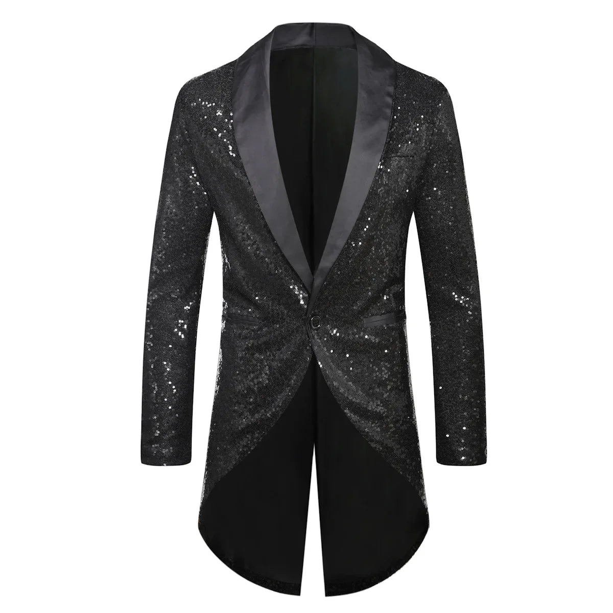 2024 Autumn New Six Color Fashionable SequinTuxedo Blazer for Men, Single Button Color Loose Performance Suit Dress Men Eur Size