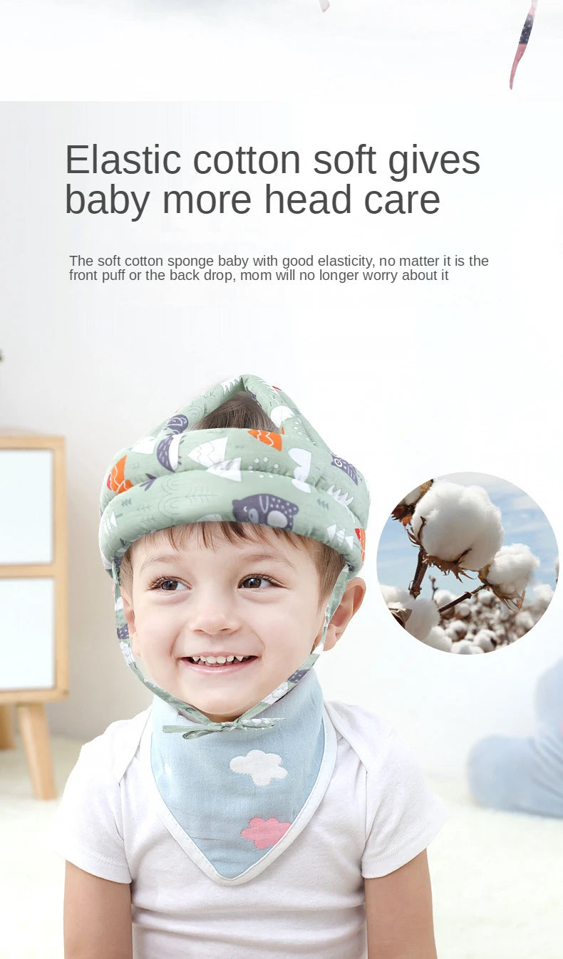Baby Safety Helmet Head Protection Hat Toddler Anti-fall Pad Children Learn To Walk Crash Cap Adjustable Protective Headgear