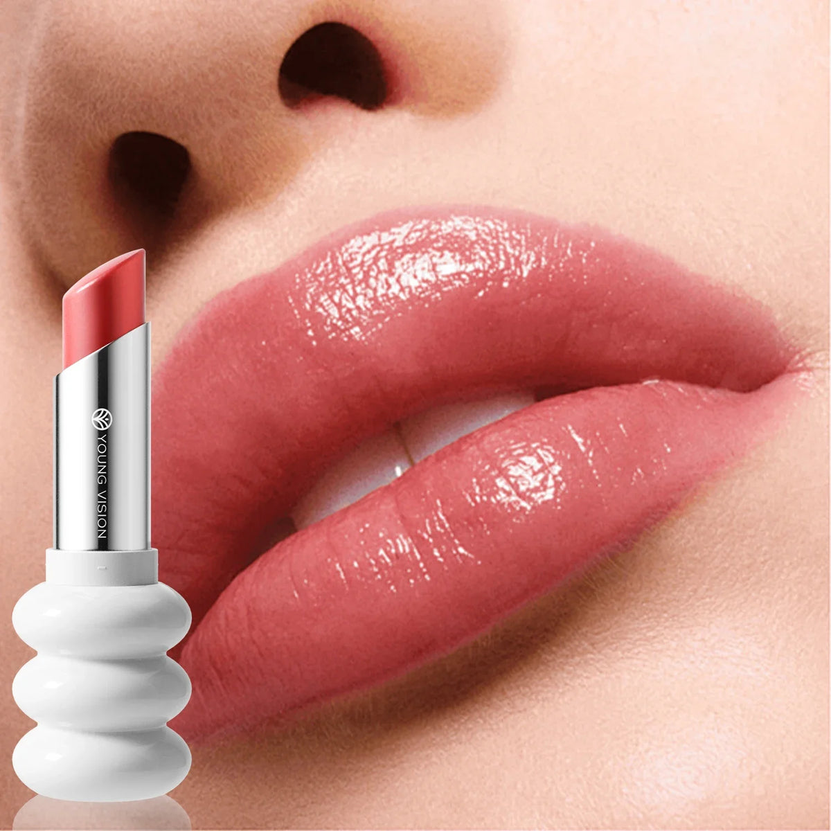 YOUNG VISION 6 Farben Feiner Schimmer Pflegender Leichter Lippenstift Lang anhaltende Farben Leicht aufzutragender feuchtigkeitsspendender Lippenstift