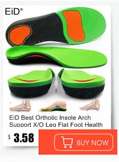EiD 3/4 Leder orthopädische Schuheinlagen für Plattfüße Fußgewölbestütze orthopädische Schuheinlegesohle Einlegesohlen für Herren und Damen Fußpflege