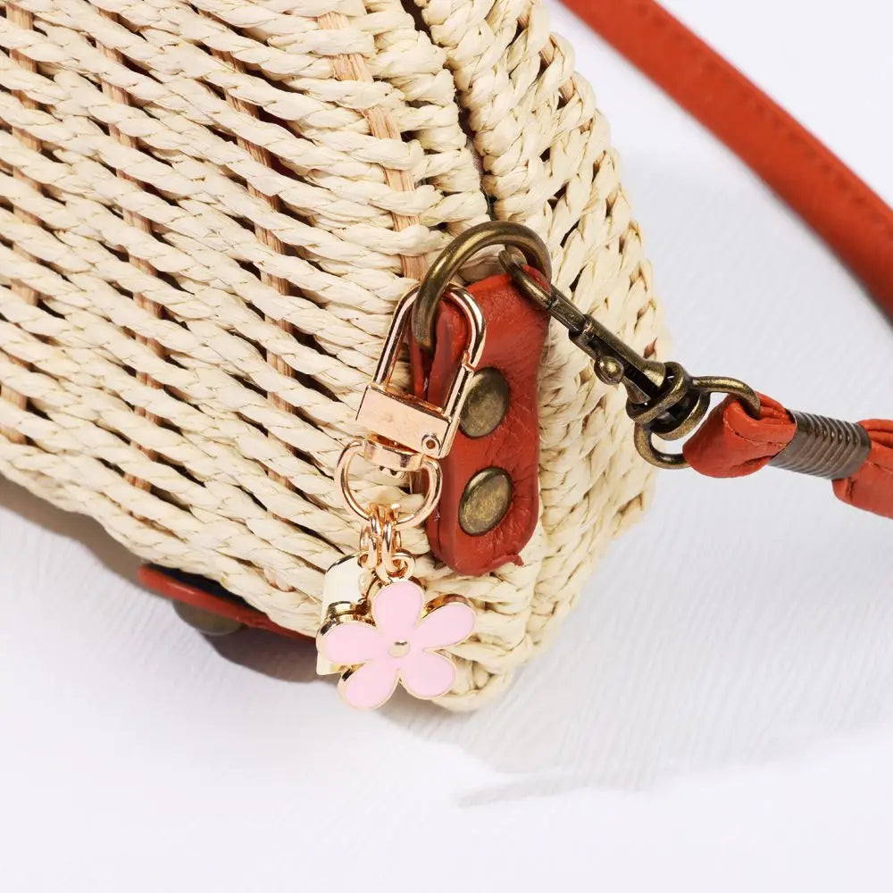 Metal Decoration Charm Keychains Bag Charm Keyring Pendant for Purse Flower Key Chain