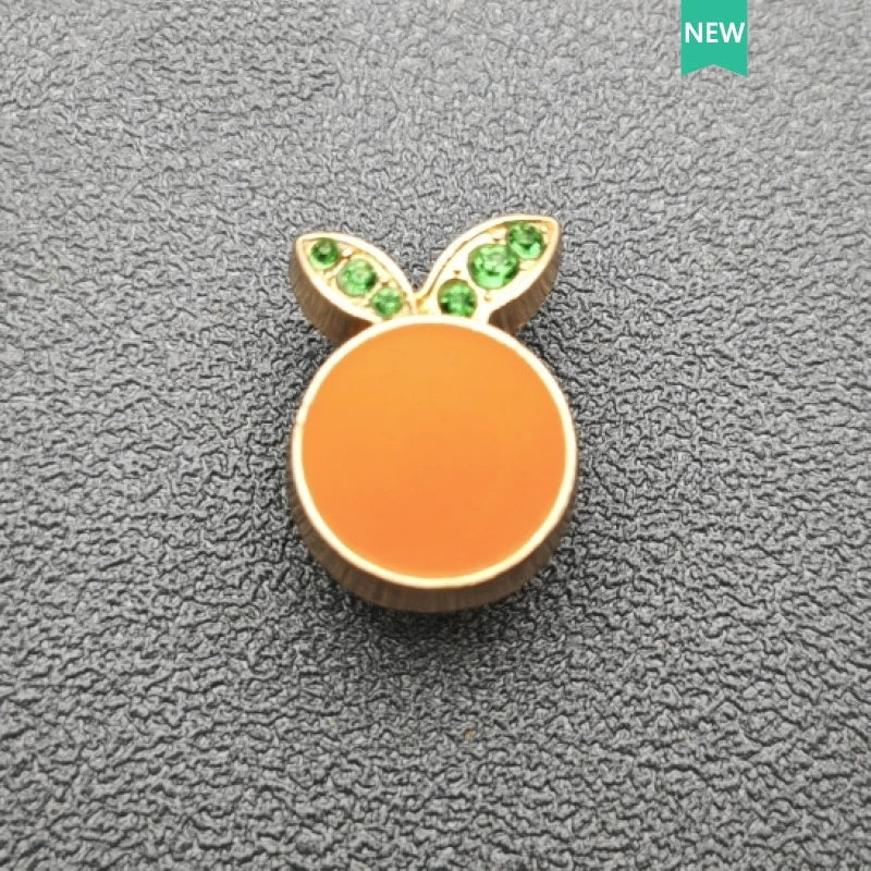 Metal Shoe Charms Diamond Fruit and Flower Decorative Buckles, Cute DIY Fashion Button Accessories for Cross Shoes
