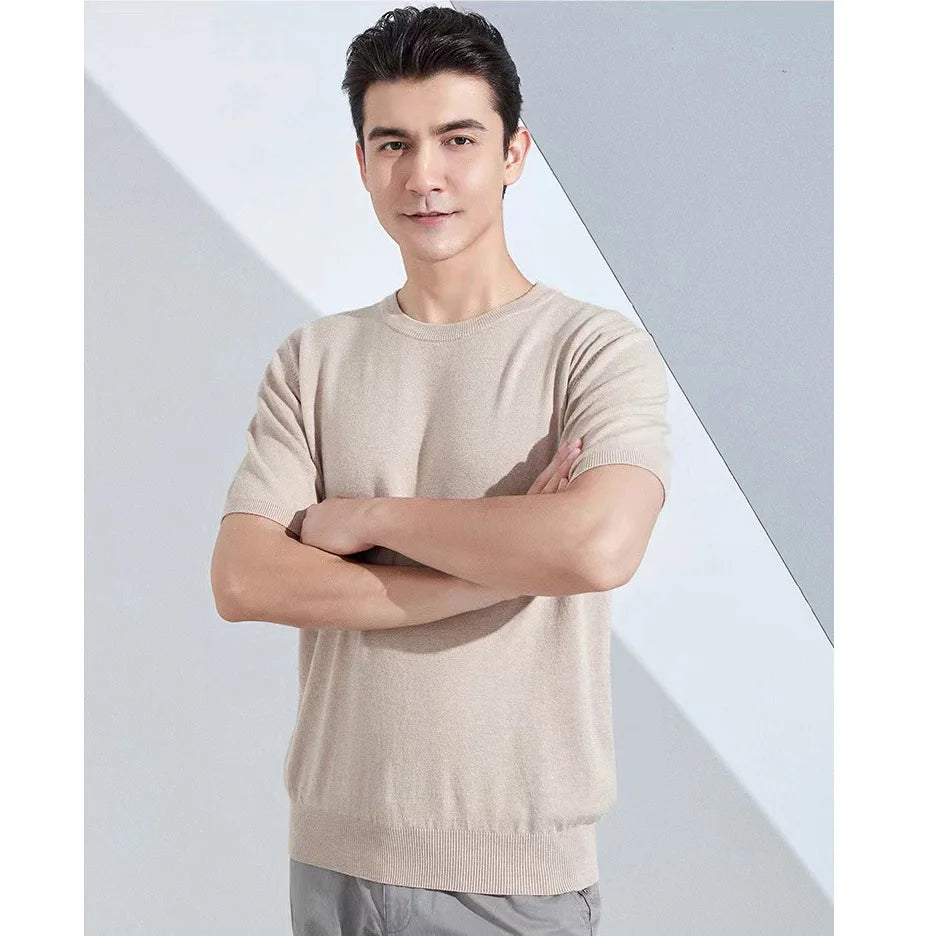 Superfine Merino Wool T shirt Men Base Shirt Wicking Breathable Quick Dry Anti-Odor No-itch Short Sleeve Tee Tops
