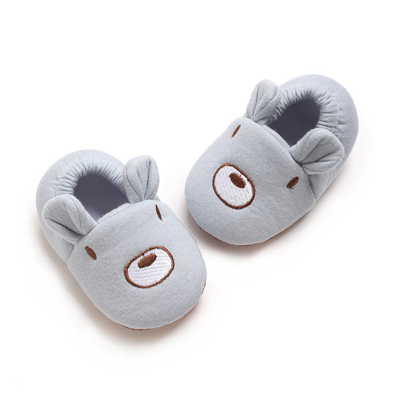 0-1Year Fashion Casual Shoes CartoonBaby Shoes Newborn Boy Girl First Walker Cute Spring and Autumn Pure Cotton Warm Soft Bottom