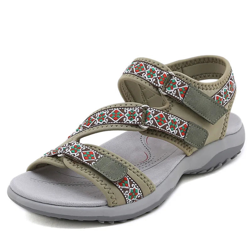 New Sandals Shoes Women Soft Sandals Lady Slip on Open Toe Walking Shoes Mother  Casual Footwear