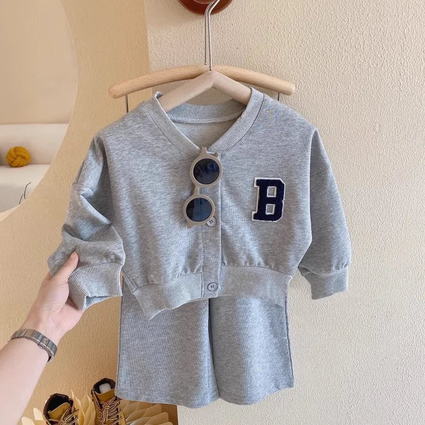 Girls Sports Sets Baby Round Neck Long-Sleeved Blouse Pants 2-Piece Spring Autumn New Children Fashion Casual Suit 12M-10 Years