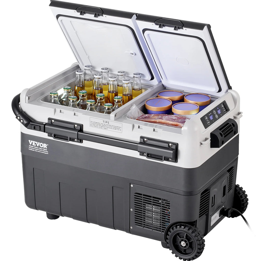 SucceBuy 40L 50L 58L Portable Car Refrigerator Car Cooler Car Refrigerator Fridge Compressor Cooler for Home, Outdoor, Camping, RV