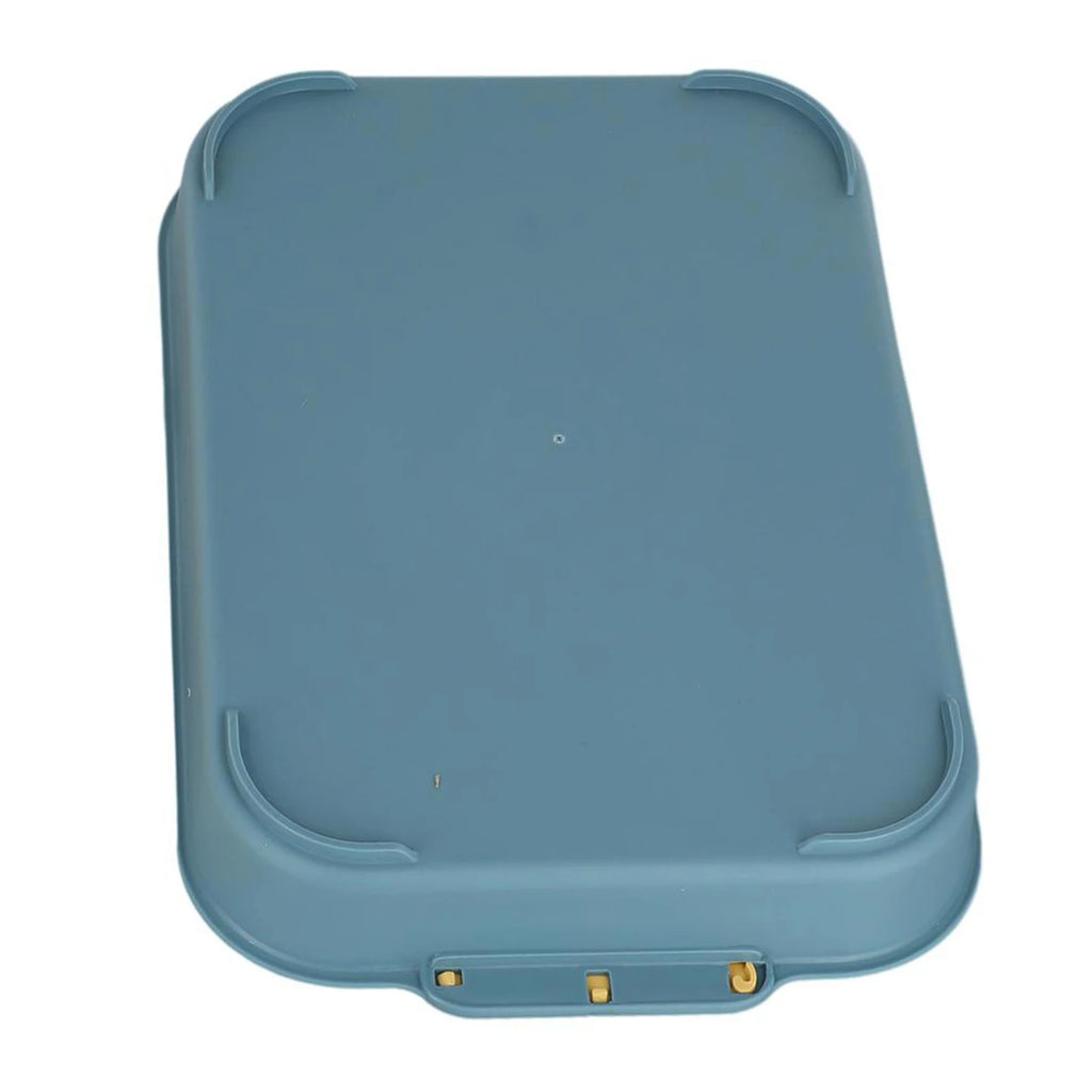 Tray Rabbit Litter Tray Smooth Corner Detachable Design Heightened Grid Design White Blue For Pet’s Training For Pet’s Training