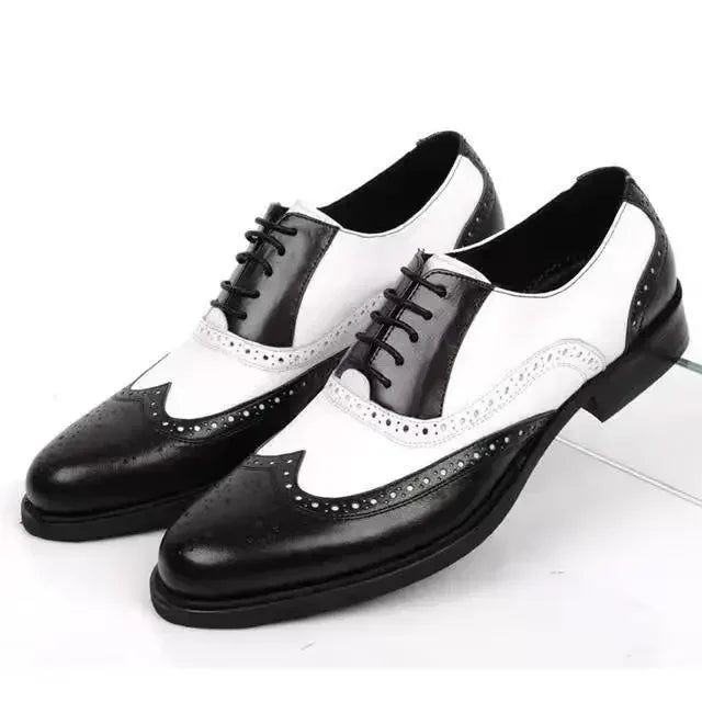 Oxfords Men's Leather Shoes Formal Shoes for Men Brogues Oxfords Male Wedding Party Office Business Shoe Man Zapatos De Hombre