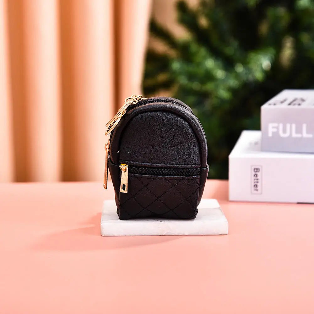 Pu Leather Coin Purse Women Men Large Capacity Wallet Bag Money Key Earbuds Travel Credit Card Holder Double Zipper Storage Bag