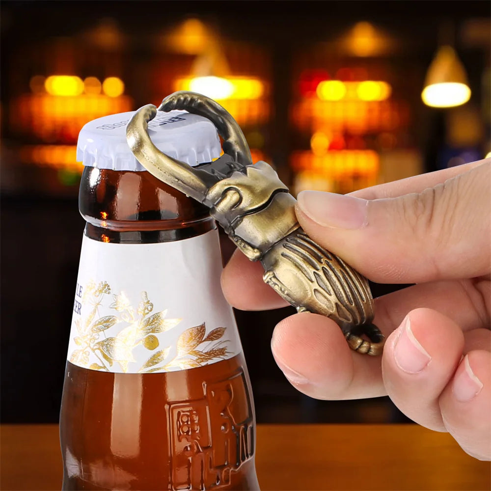 Exquisite Beetle Insect Shape Metal Beer Bottle Opener Funny Birthday Gift Kitchen Bar Tool Beverage Openors