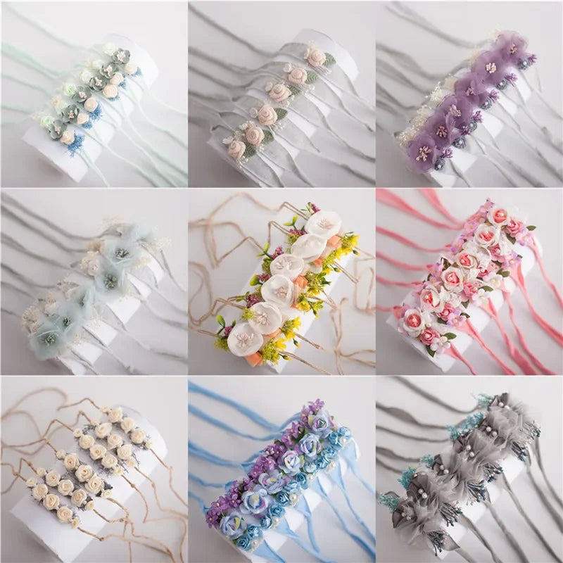 Kids Toddler  Newborn Headband  Baby Girl Hearband Hair Accessories Flower Girl Headwear Newborn Photography Props