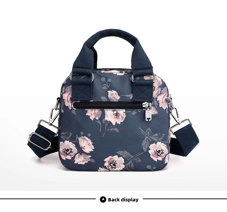 Brand Women Crossbody Bag Portable Female Shoulder Bags Printed Flower Nylon Messenger Bags Multi-pocket Ladies Handbags Bolsa