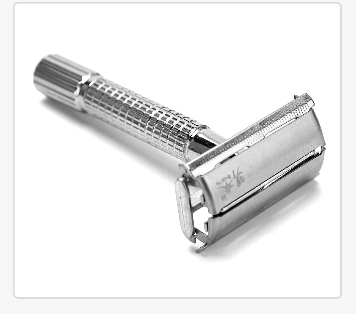 Barber Men's Traditional Double Edge Chrome Shaving Safety Razor for Male Premium Metal Manual Shavers