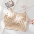 Women Silk Bra, 93%Silk 7%Spandex Underwear,  Full Cup, Comfortable Female Underwear, Thin padding Brassiere, Camis style