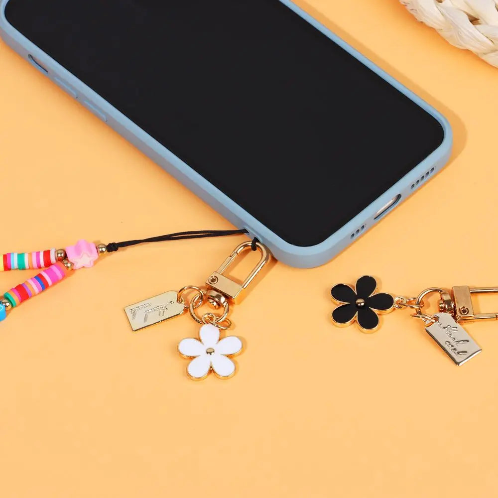 Metal Decoration Charm Keychains Bag Charm Keyring Pendant for Purse Flower Key Chain