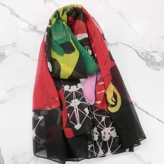 Foreign trade original single Spanish new trend colorful leisure gift shawl scarf scarf