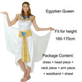Halloween Costumes Ancient Egypt Egyptian Pharaoh King Empress Cleopatra Queen Costume Cosplay Clothing for Men Women