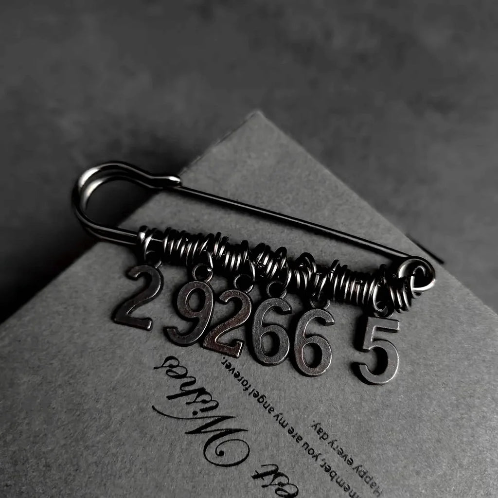 Multi-purpose Metal Pins 55mm-83mm Large Black Metal Safety Pin Woman's Scarf Clothing Adjustable Pins