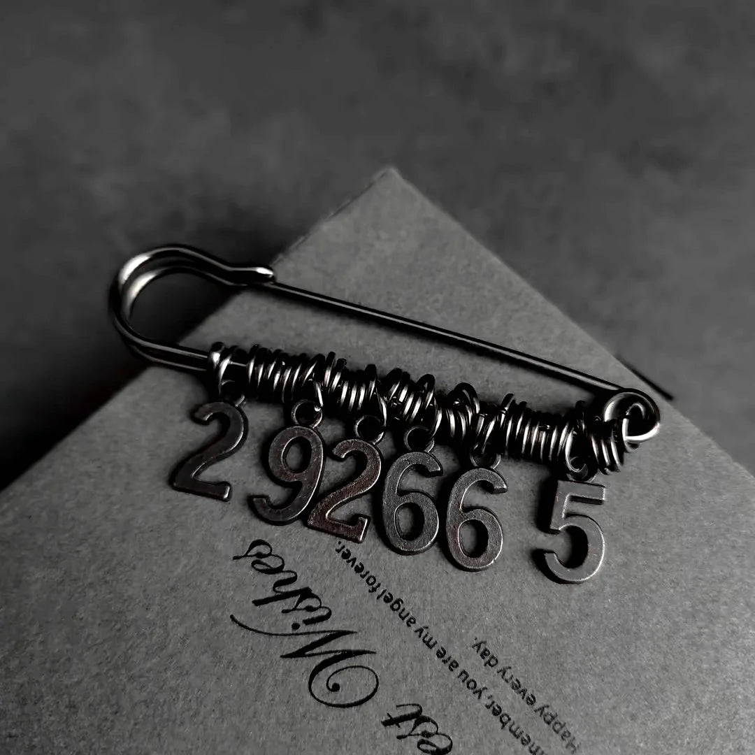 Multi-purpose Metal Pins 55mm-83mm Large Black Metal Safety Pin Woman's Scarf Clothing Adjustable Pins