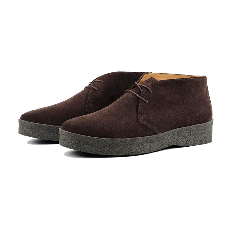 Careaymade-British Vintage 100% Genuine Leather Casual Shoes Lace-up Retro Business Thickness cow suede Workwear Men's Shoes