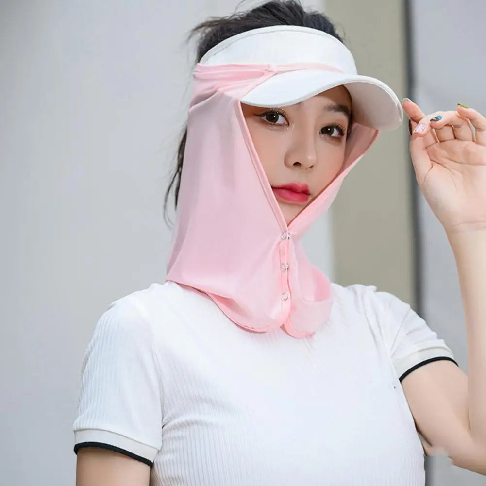 Face Summer Outdoor Cap Mask For Women Face Scarves For Men Sunscreen Veil Sunscreen Mask Anti-uv Face Cover Face Scarf