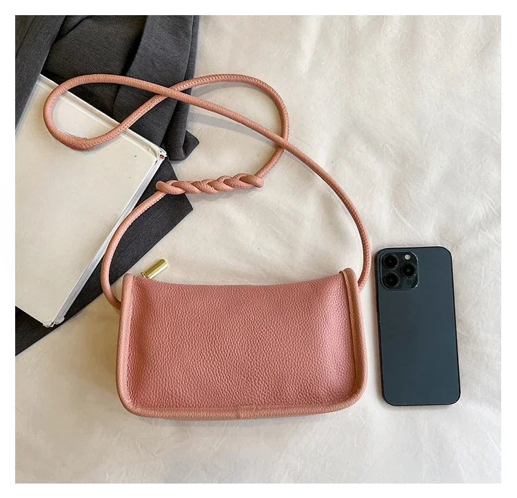 100%Real Cowhide Genuine Leather Fashion Women Crossbody Bag For Ladies New High Capacity Shoulder Bag Handbag Female Purse 2025