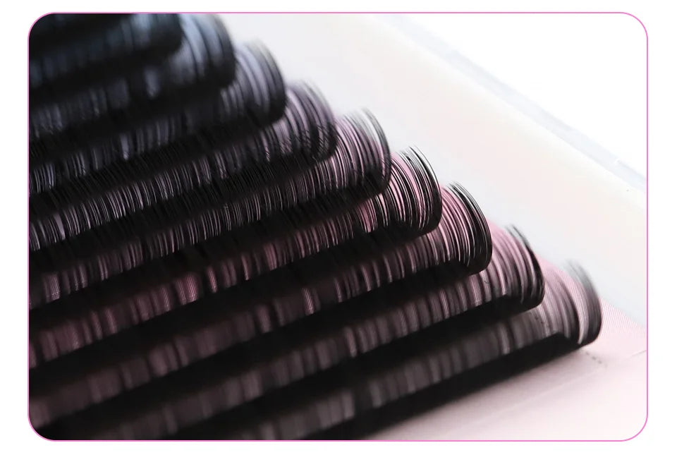 Lashrujade Eyelashes Extension Matte Black Soft Natura Mink Faux Individual Russian Volume Lash Regular Classic Lashes Extension