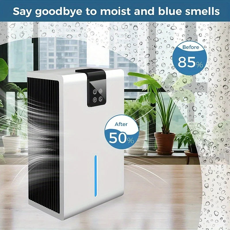 Household Dehumidifier Dryer Moistureproof 2.8L Water Tank Water Full Stop Indoor Purification Air Dryer Basement Dehumidifier