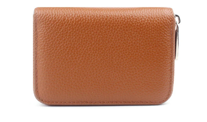 New 2025 Women's Genuine Leather Wallets Fashion Short Wallet Multifunction Purses Card Holder Candy Color Clutch Bags B380