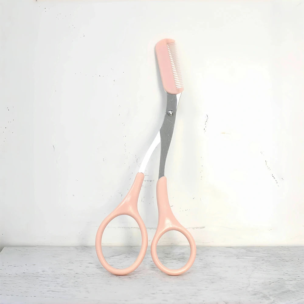 Eyebrow Trimmer Scissor Beauty Products for Women Eyebrow Scissors with Comb Stainless Steel Makeup Tools Beauty Scissors