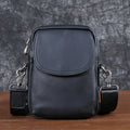 New Casual Leather Male Baotou Layer Cowhide Single Shoulder Crossbody Bag Vertical Business Backpack Men's Bag