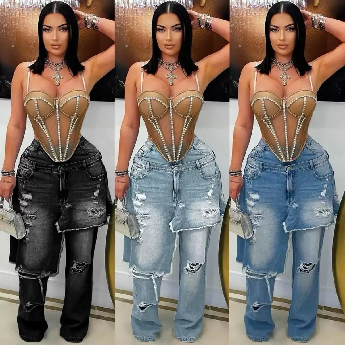 Cargo Pocket Pants High Waist Camouflage Y2K Streetwear 2025 Women Winter Fashion Clothes Trousers Sexy Elegant Baggy Pants