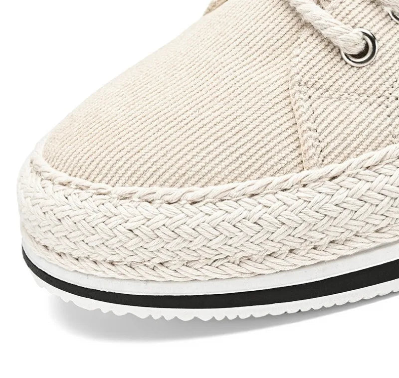 Trend Low-Top Canvas Shoes Mens Summer Fashion Trend Platform Sneakers Comfortable Breathable Casual Shoes Zapatos para hombres